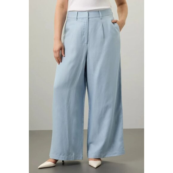Rosetta Getty Light Blue Wide Leg Pants Size 4 | Designer Women’s Trousers - Picture 5 of 16